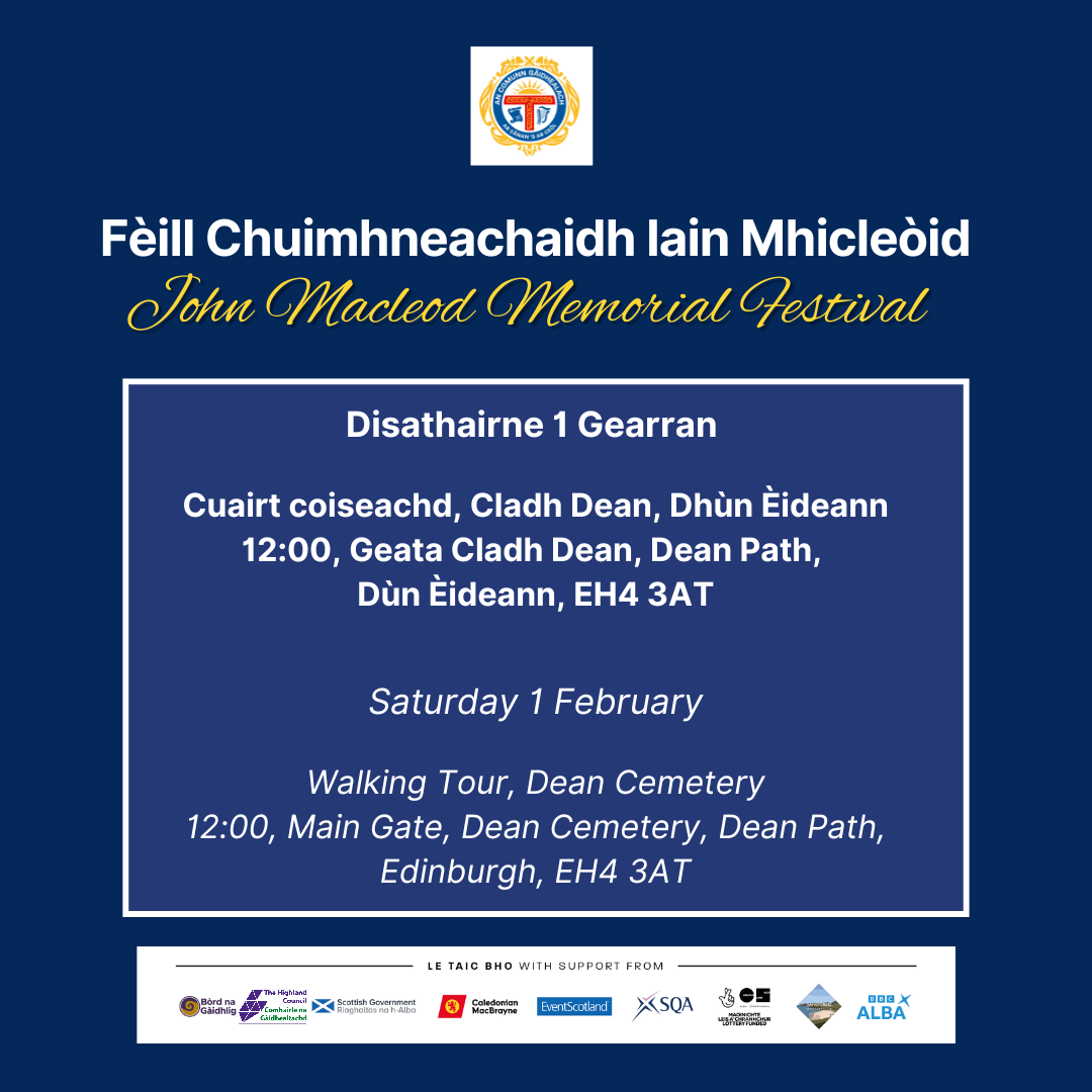 John Macleod Memorial Dean Cemetery poster